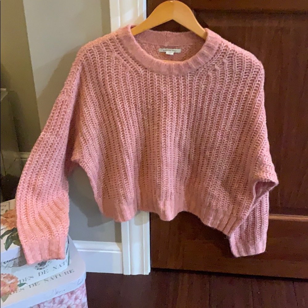 American Eagle crop knit sweater